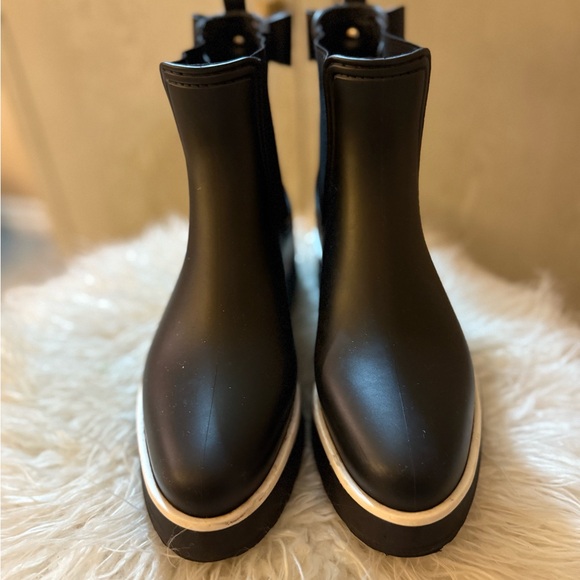 kate spade waterproof Black rain boot with Bow - Picture 2 of 5